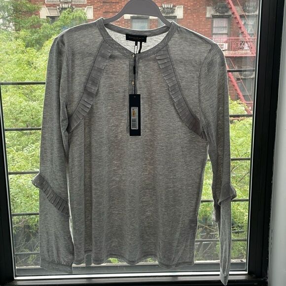 ❤️NWT Donna Karan Long Sleeve Tee | S - Picture 1 of 5